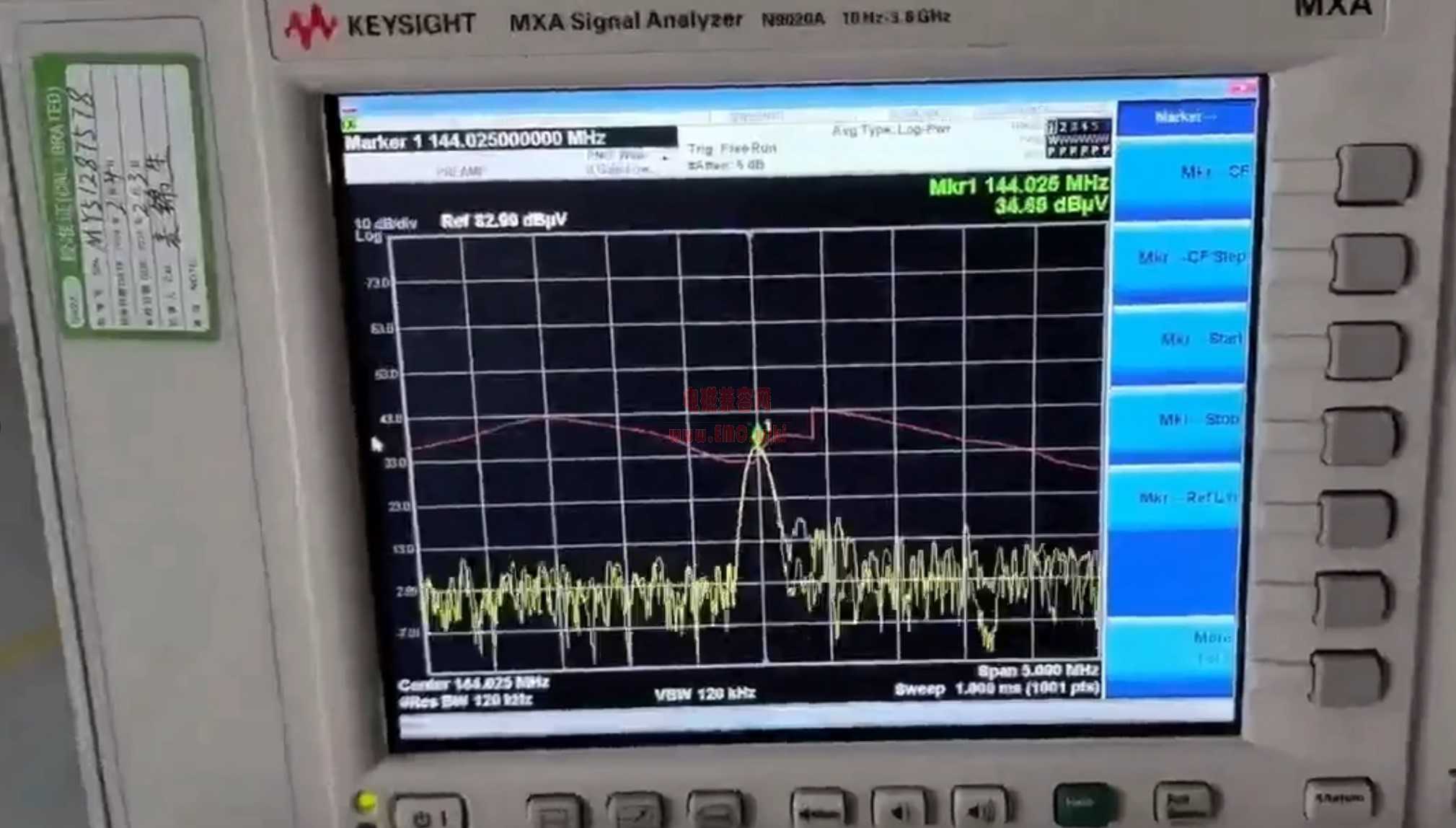 生活电磁环境中144MHz 频段 - 现场EMC测试
